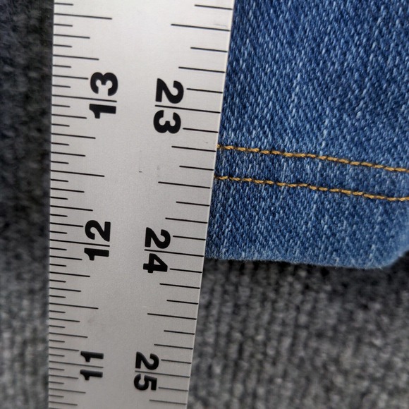 L.L. Bean Women's Pull On Cropped Jeans Blue XS Denim 5-Pocket - Picture 11 of 11